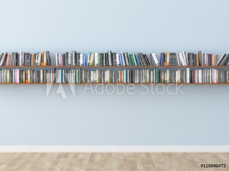 Picture of interior bookshelf room library 